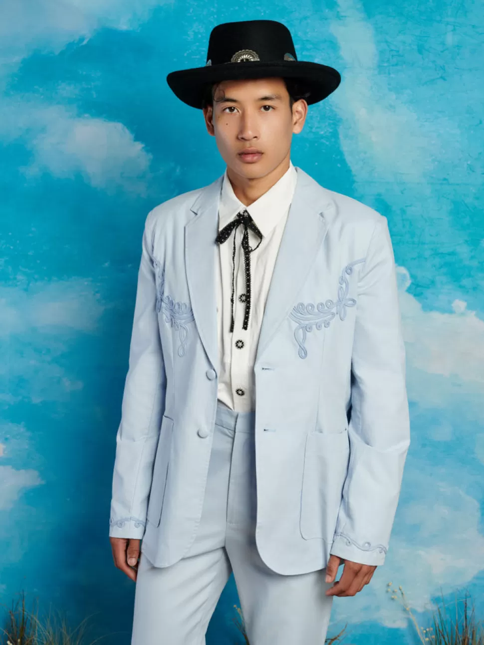 Jackets | Jackets | Sister Jane Albert Cording Single Breasted Blazer Pastel Blue