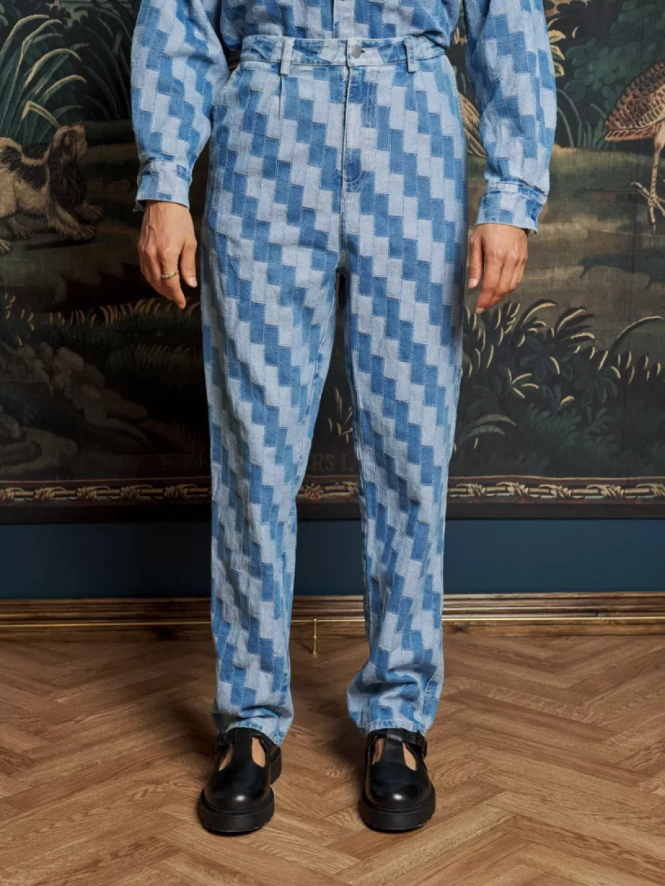 Trousers | Sister Jane Ansel Patchwork Denim Trousers Indigo Blue