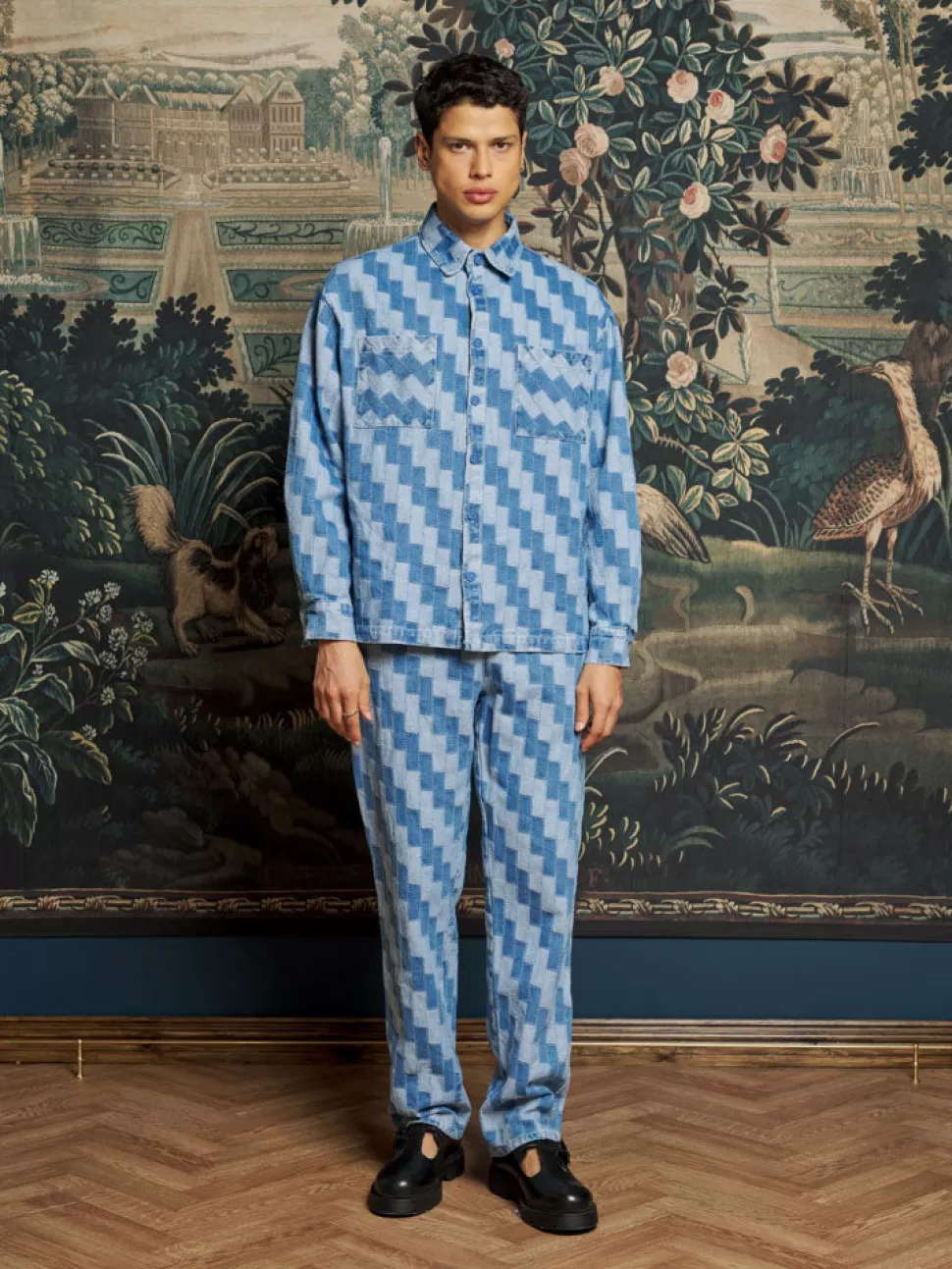 Trousers | Sister Jane Ansel Patchwork Denim Trousers Indigo Blue