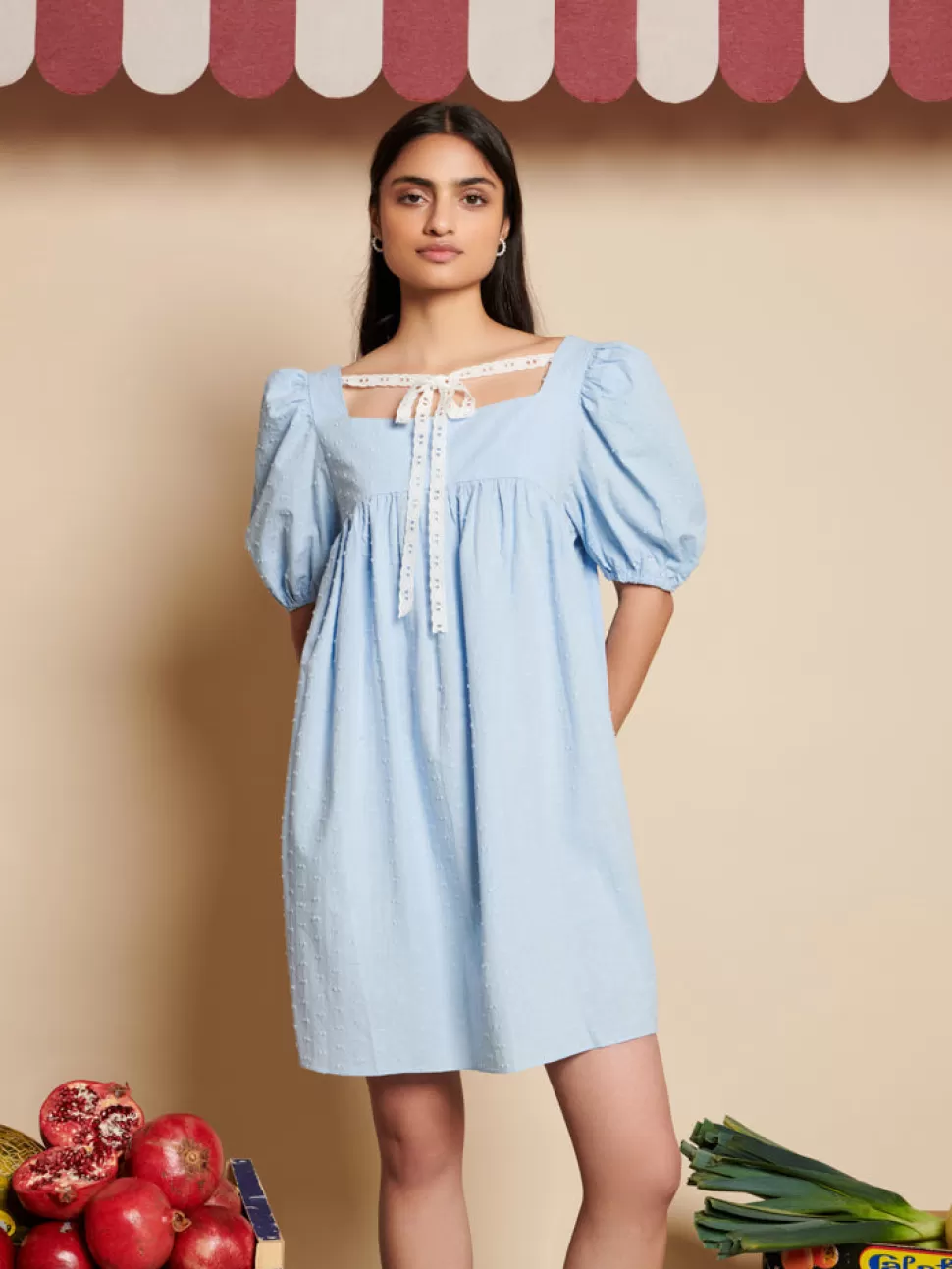 Dresses | Sister Jane Barn Rose Mini Dress Baby Blue