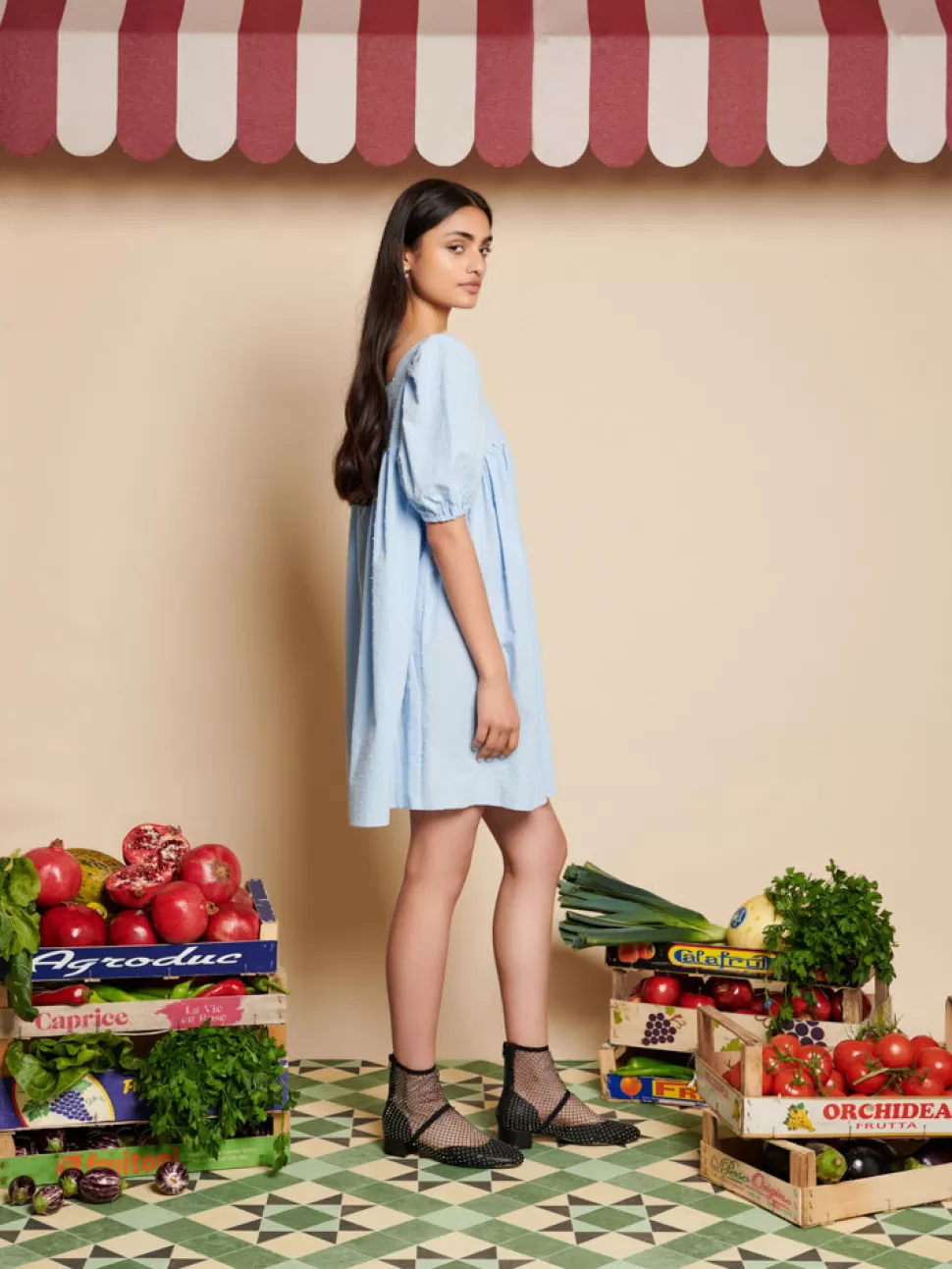 Dresses | Sister Jane Barn Rose Mini Dress Baby Blue