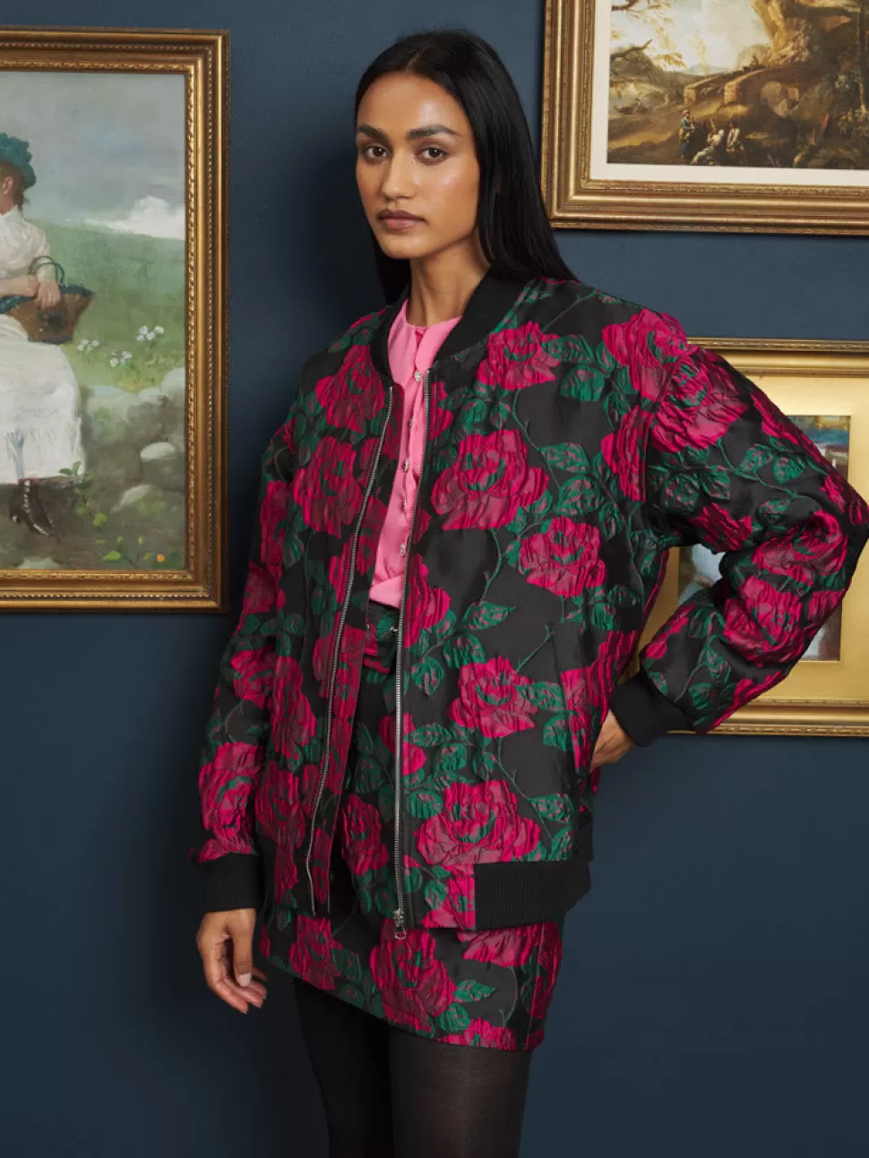 Jackets | Sister Jane Baroque Jacquard Bomber Jacket