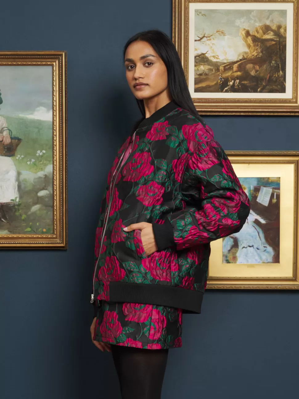 Jackets | Sister Jane Baroque Jacquard Bomber Jacket