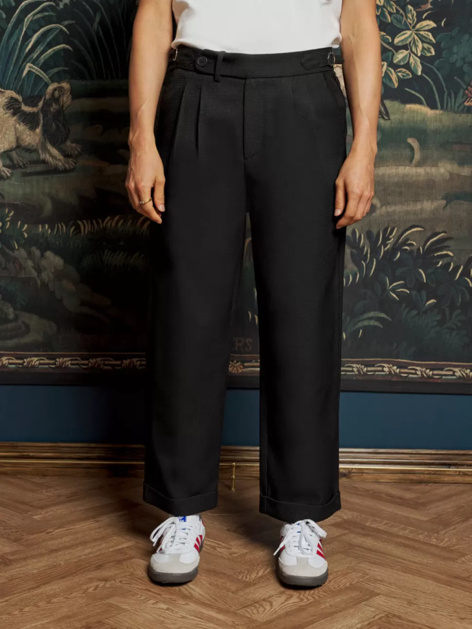 Trousers | Sister Jane Bruno Buckle Trousers Coal Black