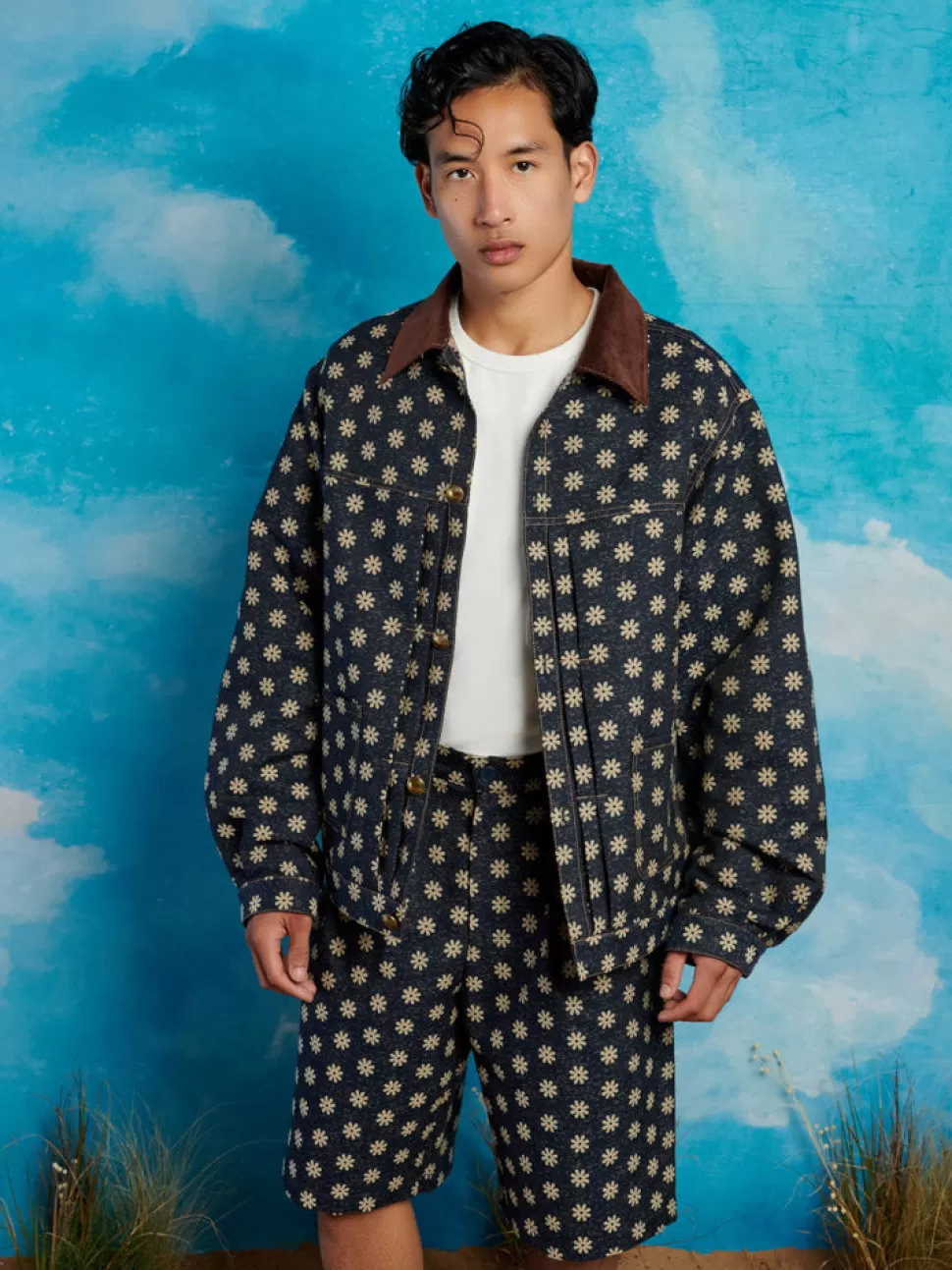 Jackets | Jackets | Sister Jane Buck Flower Jacket Maritime Blue
