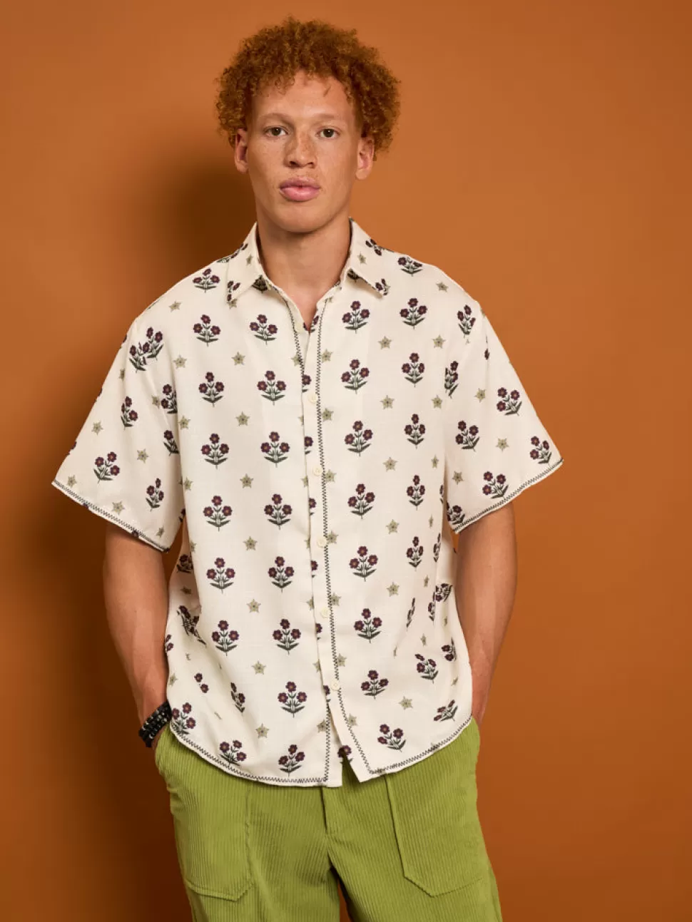 Shirts | Sister Jane Cameron Flower Print Shirt Cream