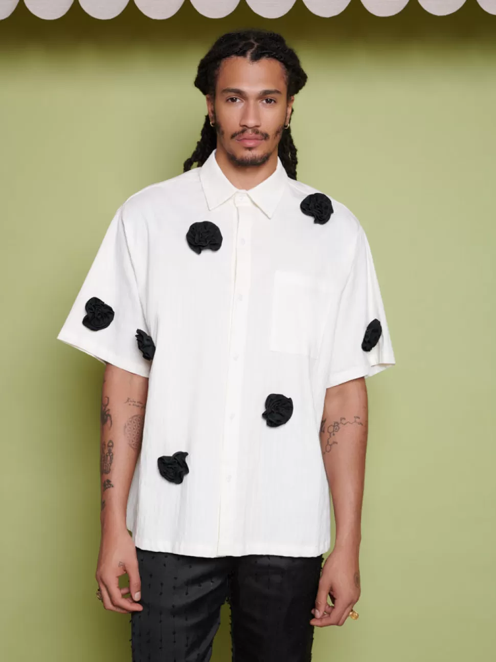 Shirts | Sister Jane Cameron Rose Boxy Shirt Snow White