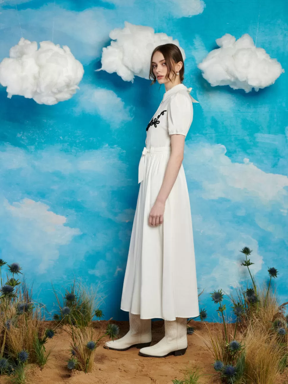 Dresses | Sister Jane Cody Cording Midi Dress Pearl White