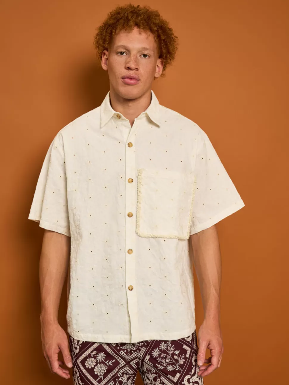 Shirts | Sister Jane Cole Fray Boxy Shirt Pearled Cream