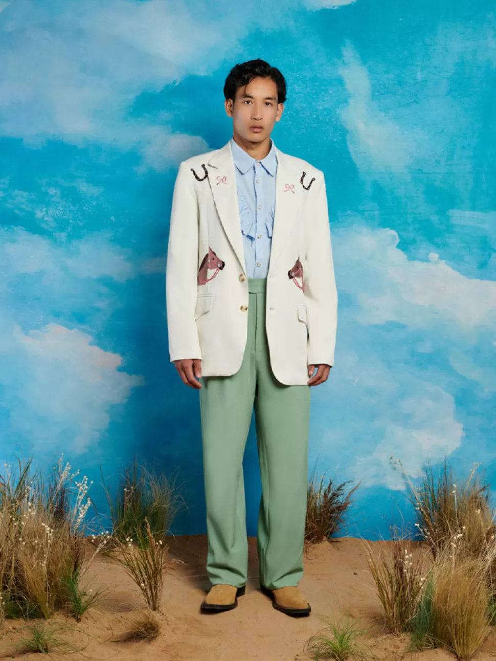Jackets | Jackets | Sister Jane Cory Embroidery Single Breasted Blazer Pearled Ivory