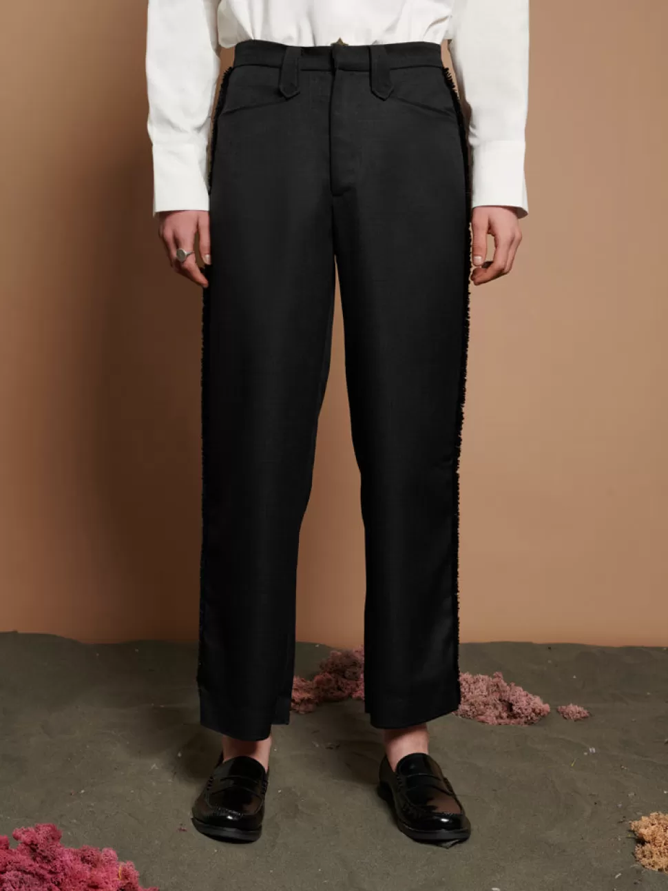 Trousers | Sister Jane Cory Fray Trousers Black Ink