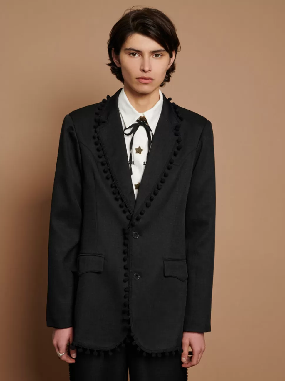 Jackets | Jackets | Sister Jane Cory Pom Pom Blazer Black Ink