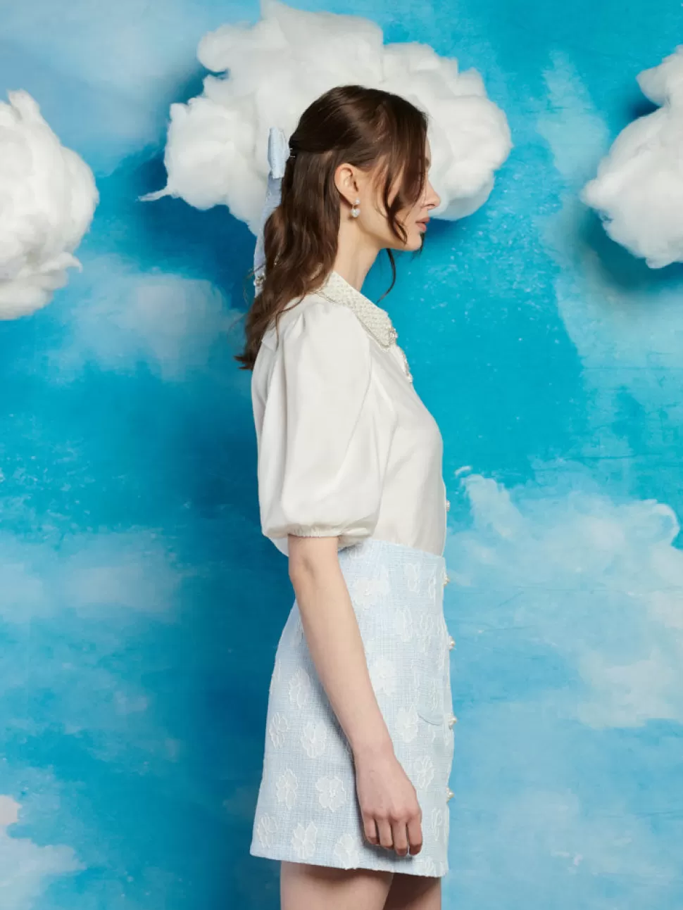 Tops | Sister Jane Cowgirl Glitter Blouse Pearled Ivory