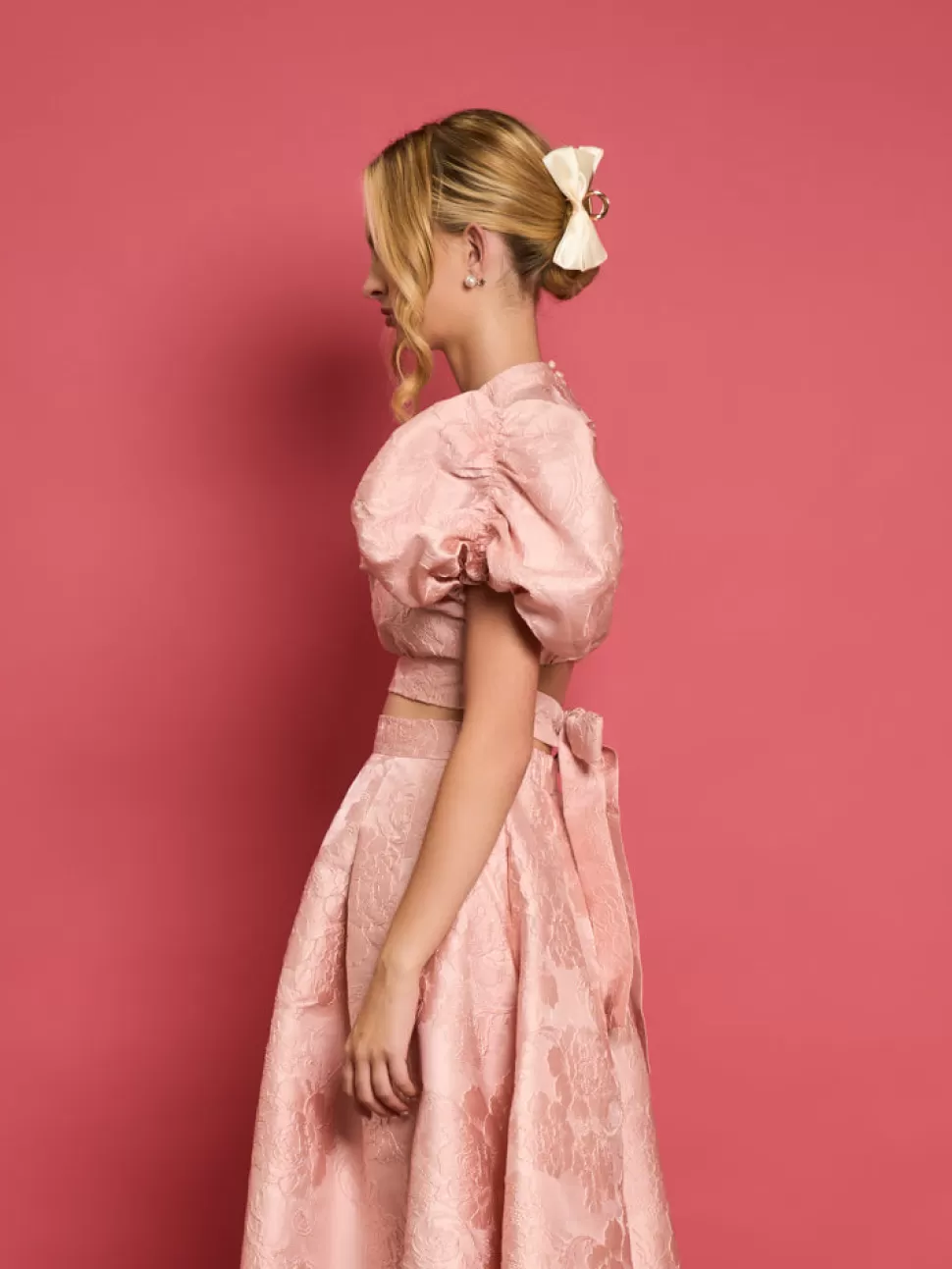 Tops | Dream | Sister Jane DREAM Amber Jacquard Tie Top Rose Quartz