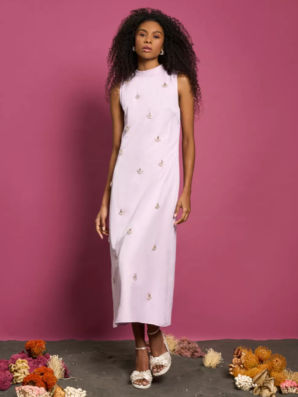 Dresses | Dream | Sister Jane DREAM Angel Fish Embellished Midi Dress Pastel Lilac