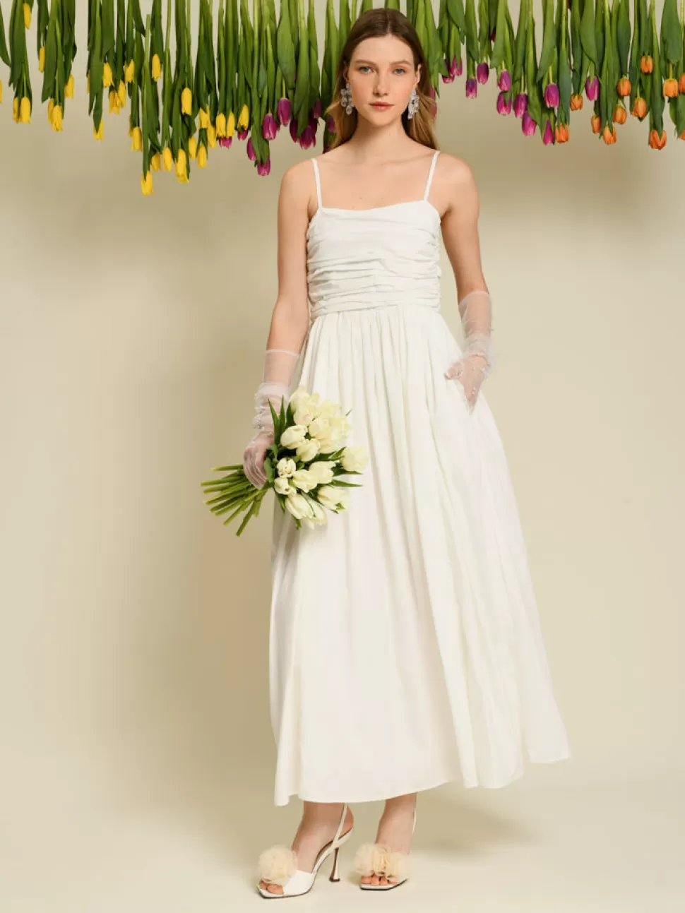 Dresses | Dream | Sister Jane DREAM Arabella Bead Cami Dress Pearled Ivory
