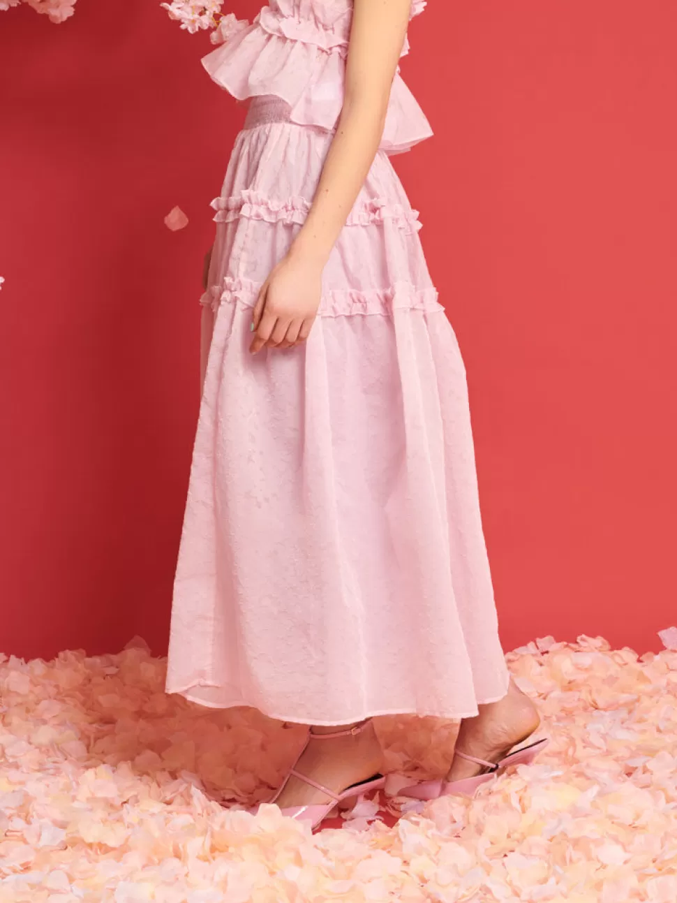 Bottoms | Dream | Sister Jane DREAM Brooke Organza Midi Skirt Baby Pink