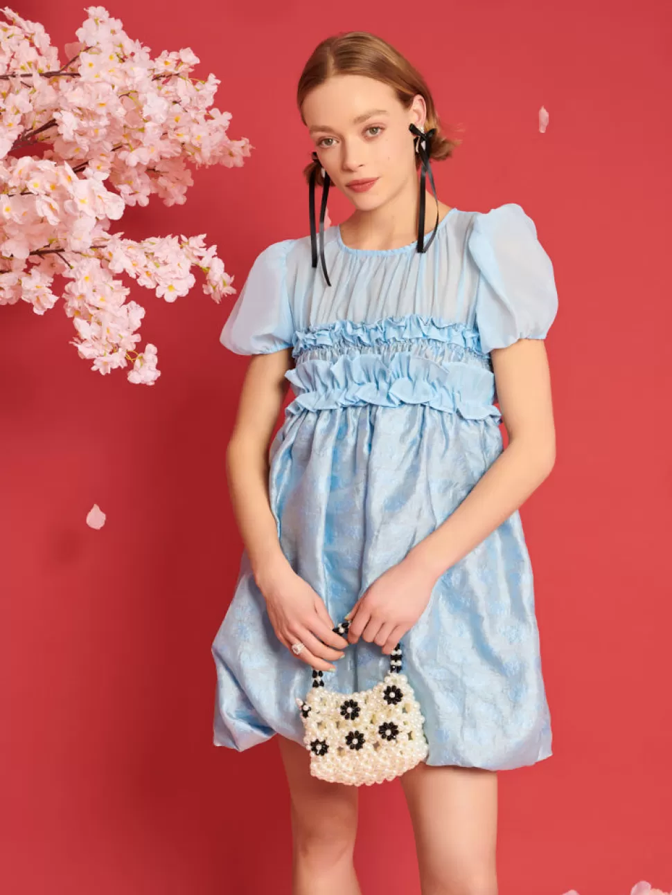 Dresses | Dream | Sister Jane DREAM Brooke Organza Mini Dress Pale Blue