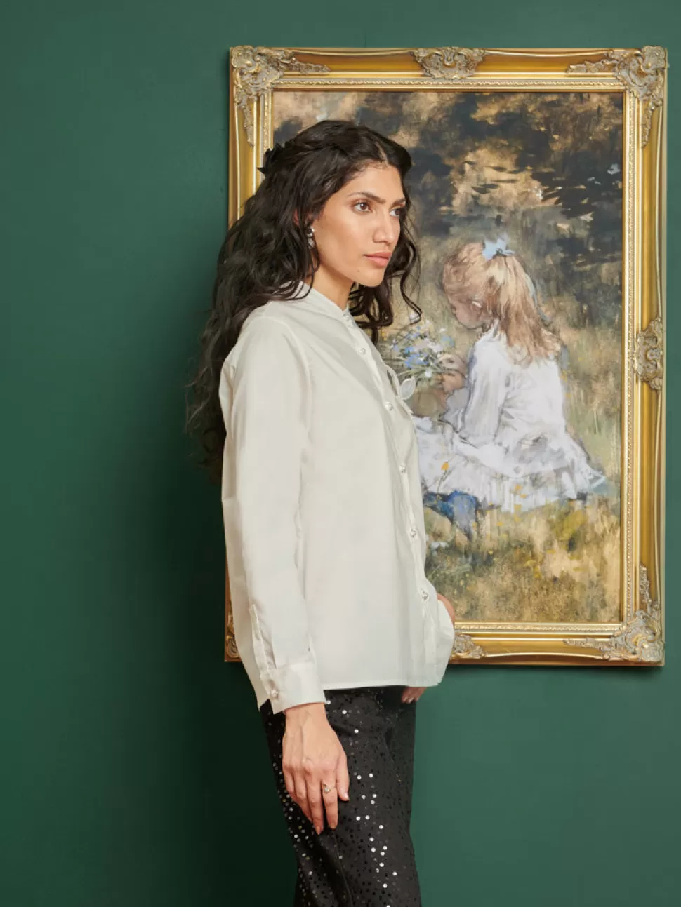 Tops | Dream | Sister Jane DREAM Cezanne Applique Shirt Pearled White