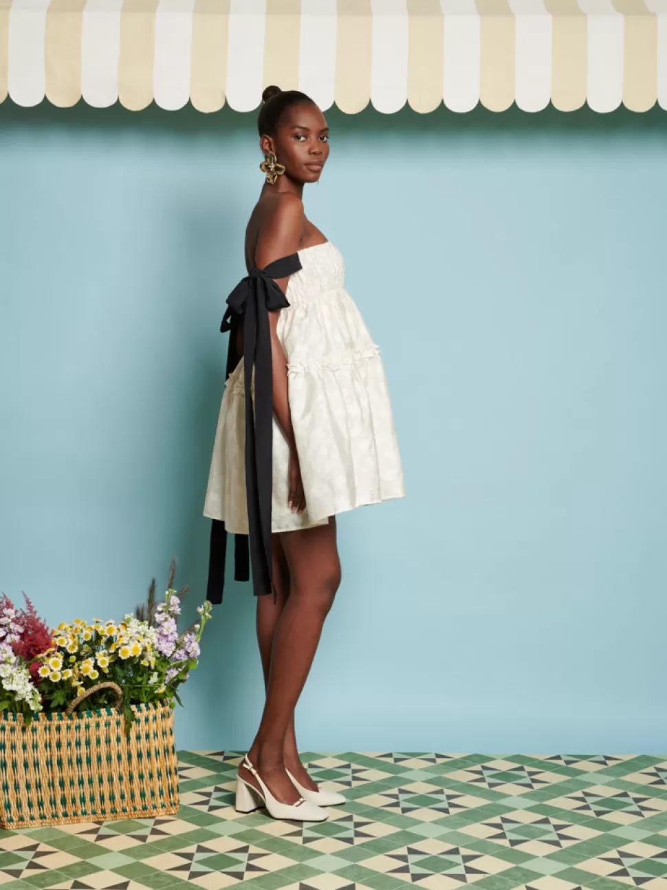 Dresses | Dream | Sister Jane DREAM Chamomile Jacquard Mini Dress Pearled Ivory