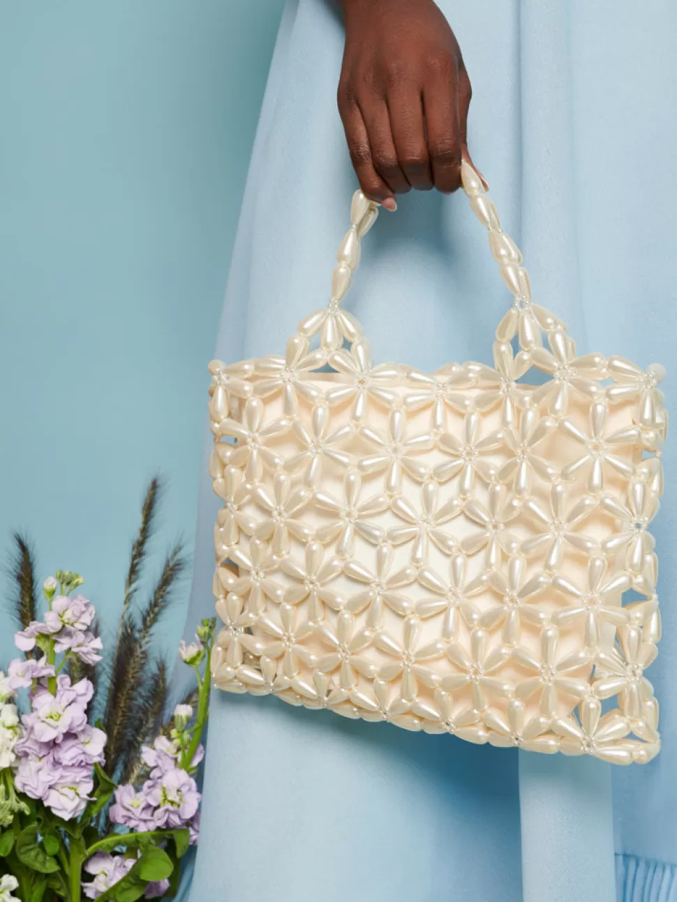 Accessories | Dream | Sister Jane DREAM Chamomile Pearl Bag Pearled Ivory