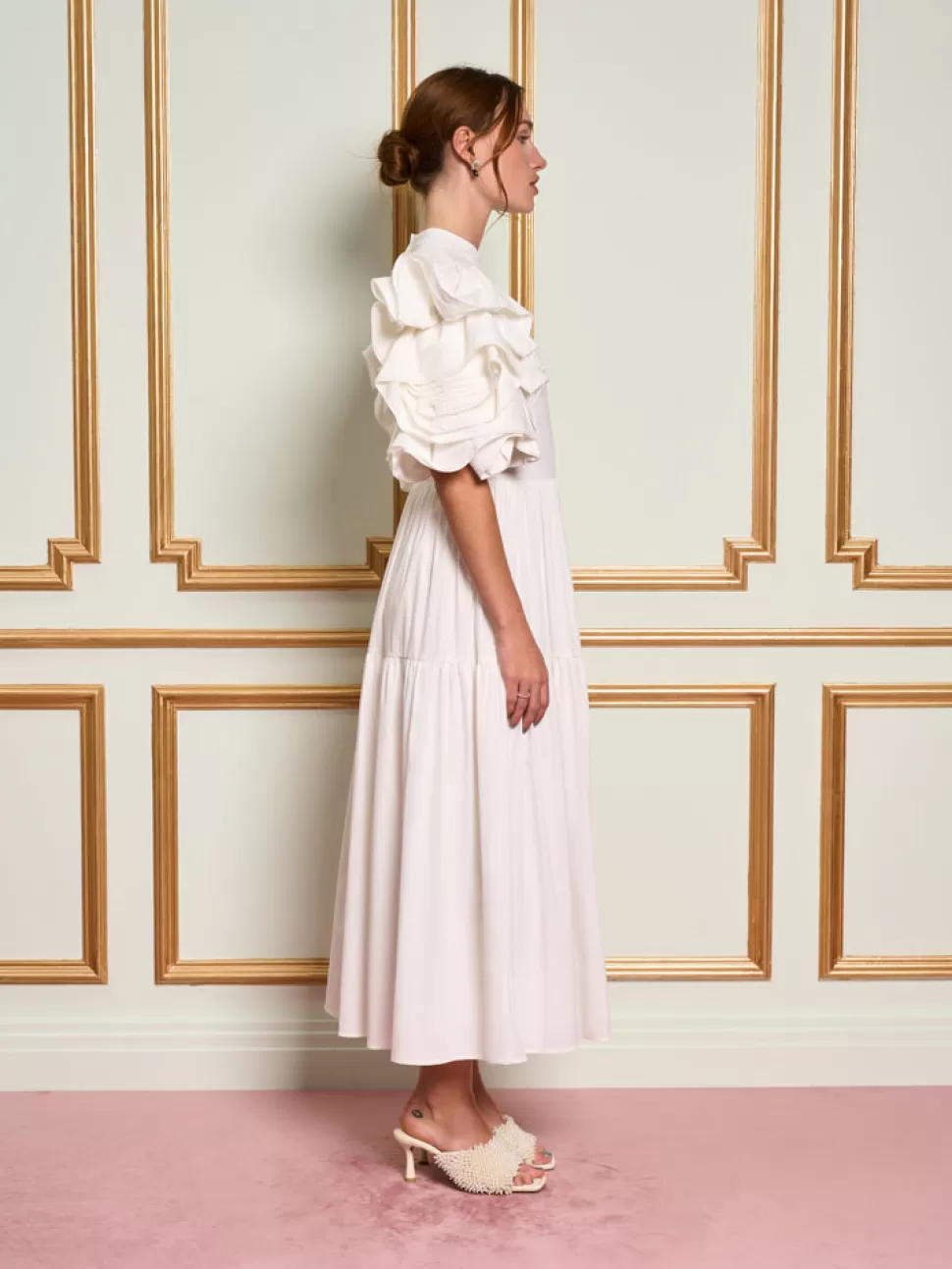 Dresses | Dream | Sister Jane DREAM Chantilly Ruffle Sleeve Dress Pearl White
