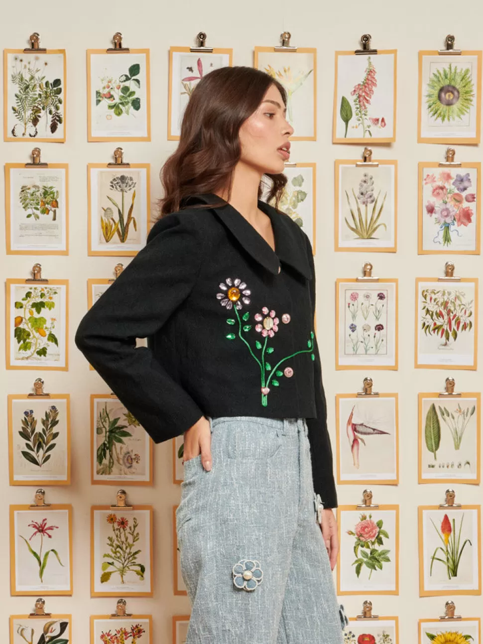 Jackets | Dream | Sister Jane DREAM Diamond Bouquet Jacket Ebony Black