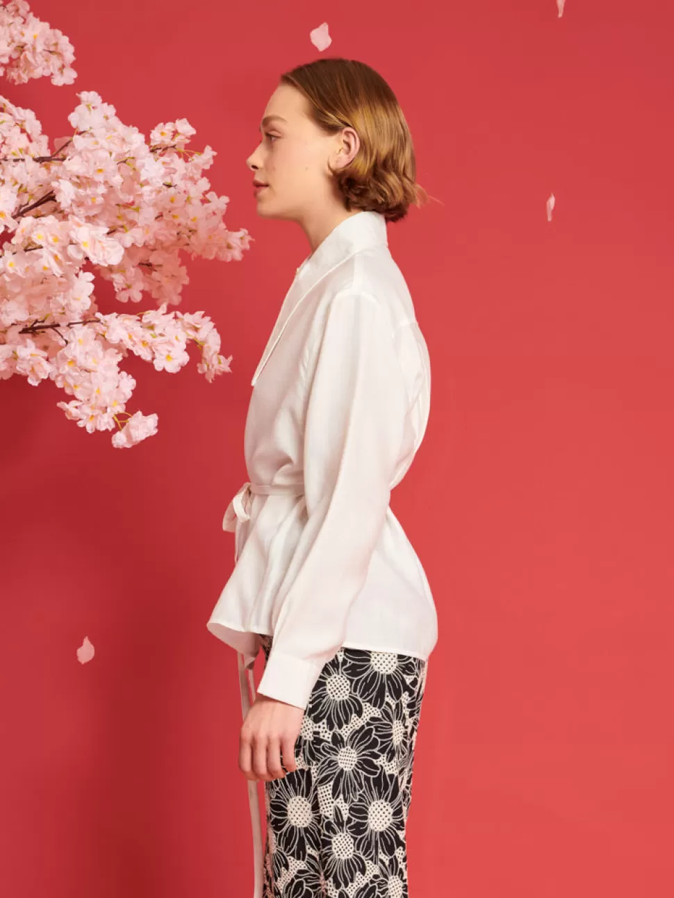 Tops | Dream | Sister Jane DREAM Fortune Belted Shirt Pearled Ivory