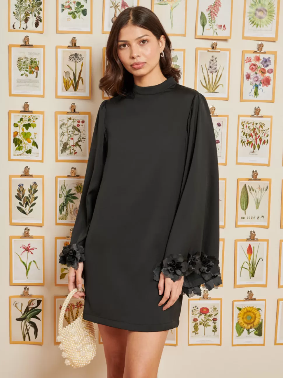 Dresses | Dream | Sister Jane DREAM Helena Flower Mini Dress Coal Black