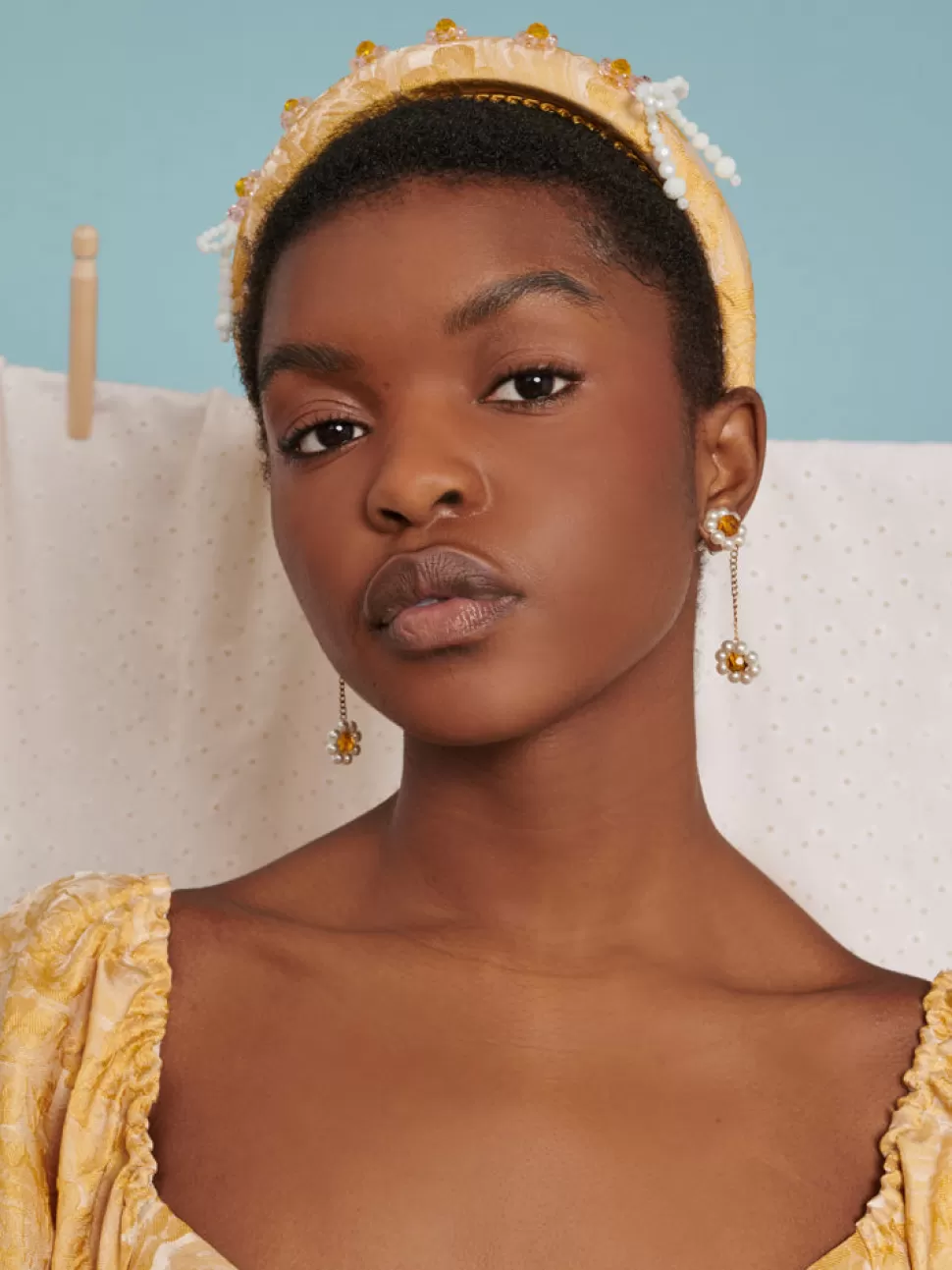 Accessories | Dream | Sister Jane DREAM Lemonade Jacquard Headband Pastel Yellow