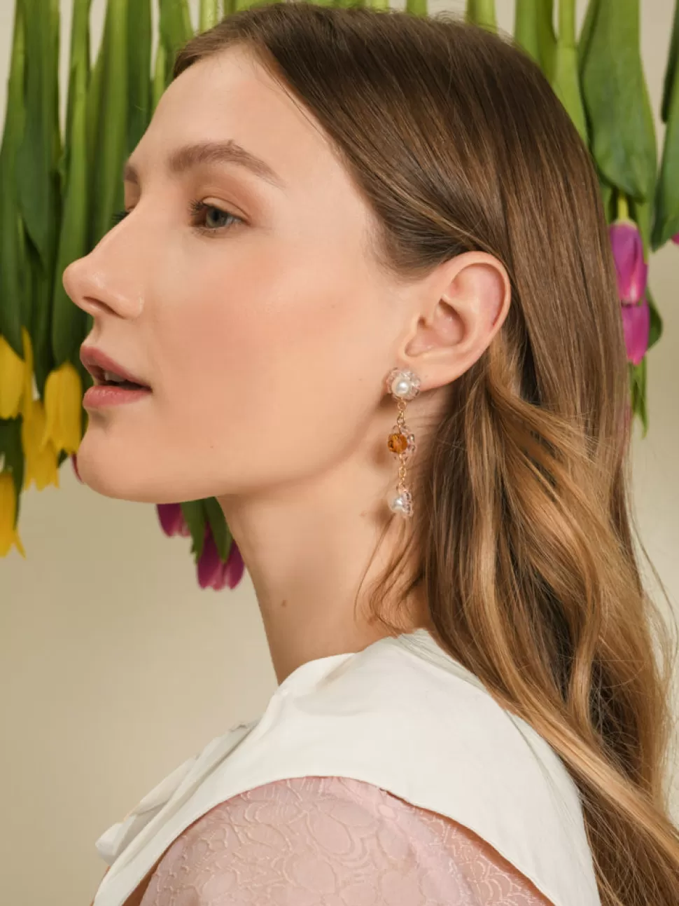 Accessories | Dream | Sister Jane DREAM Meadow Bead Drop Earrings Pearled Ivory