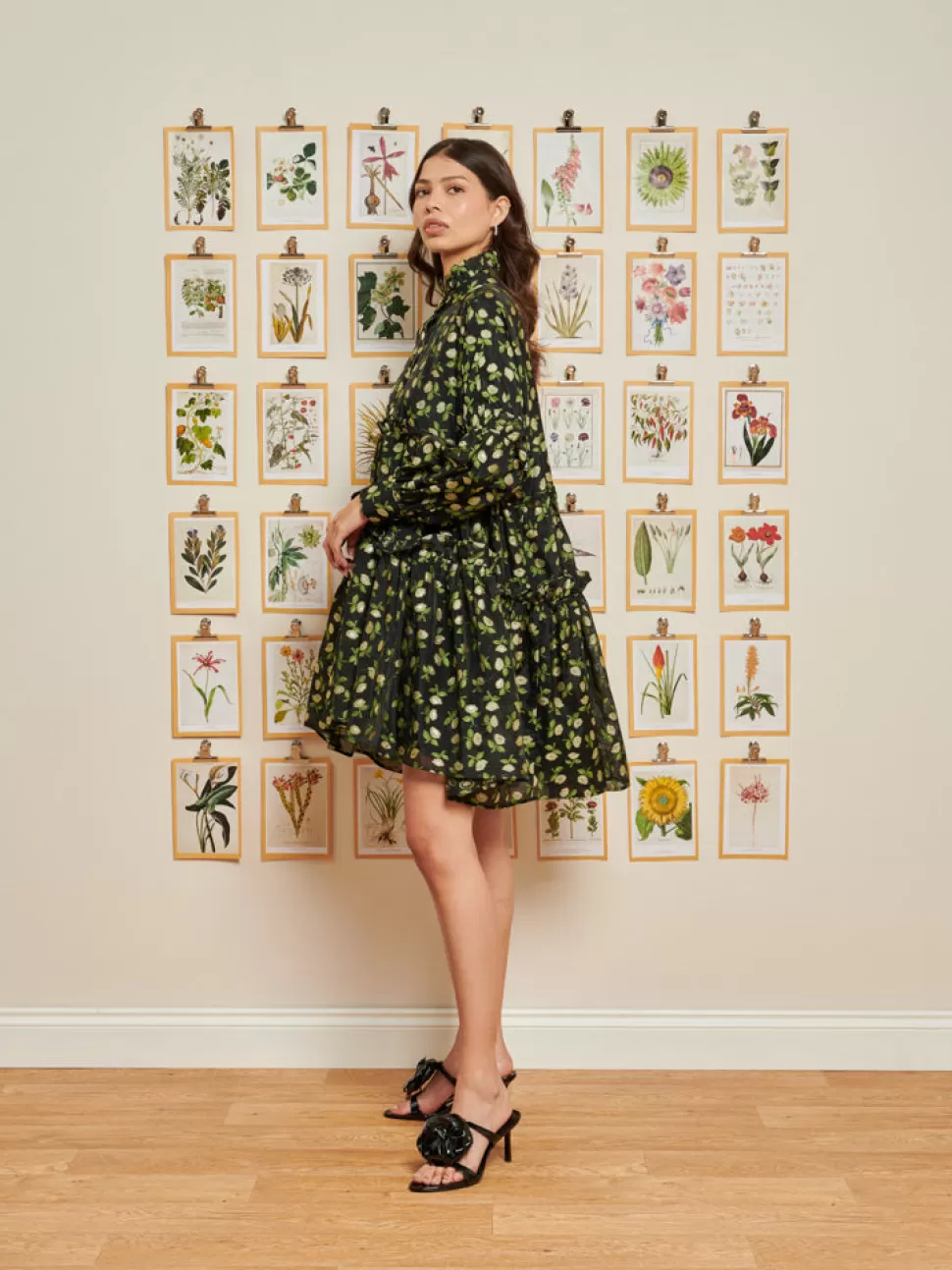 Dresses | Dream | Sister Jane DREAM Nostalgic Florals Tiered Dress Raven Black