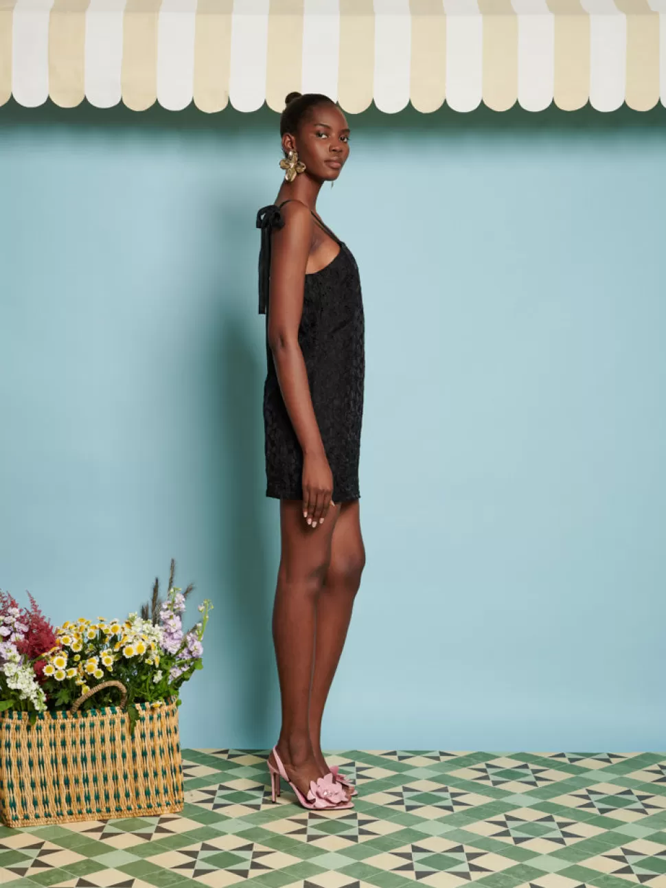 Dresses | Dream | Sister Jane DREAM Peach Flower Mini Dress Coal Black
