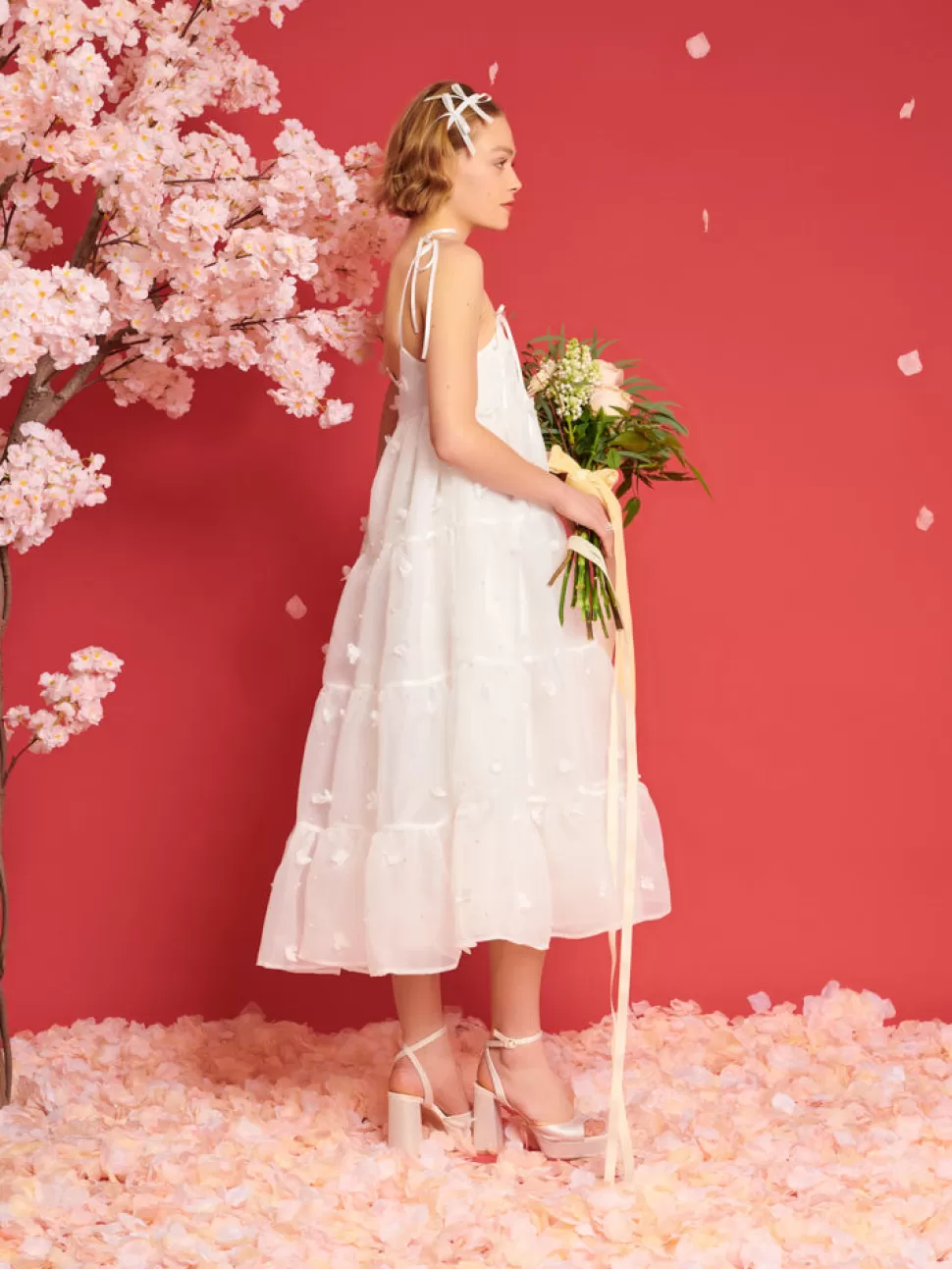 Dresses | Dream | Sister Jane DREAM Pixie Petal Midi Dress True White