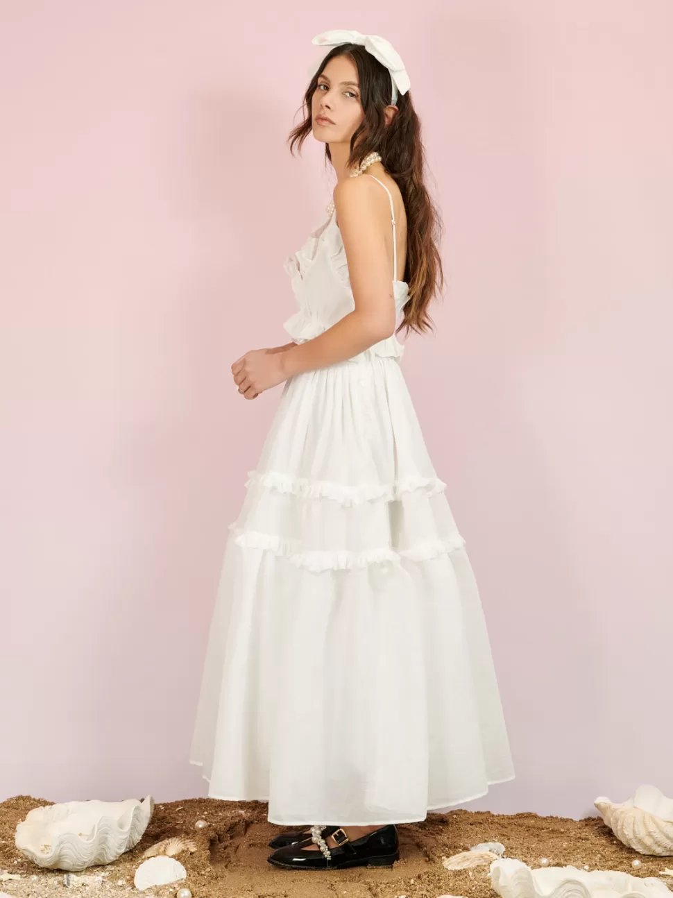 Dresses | Dream | Sister Jane DREAM Polly Ruffle Midi Dress Brillant White