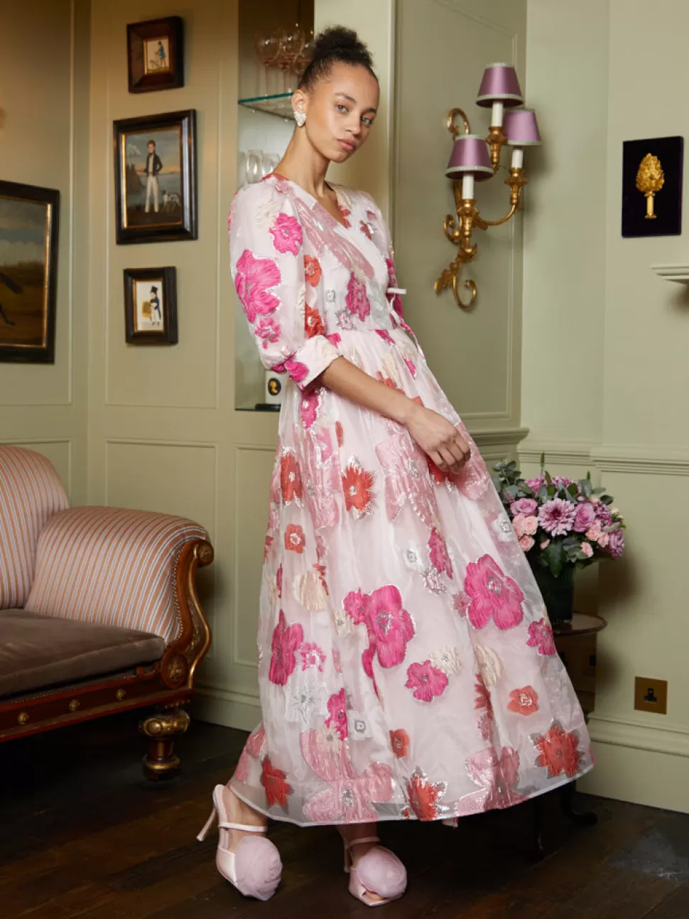 Dresses | Dream | Sister Jane DREAM Primrose Organza Wrap Dress Multi Pink
