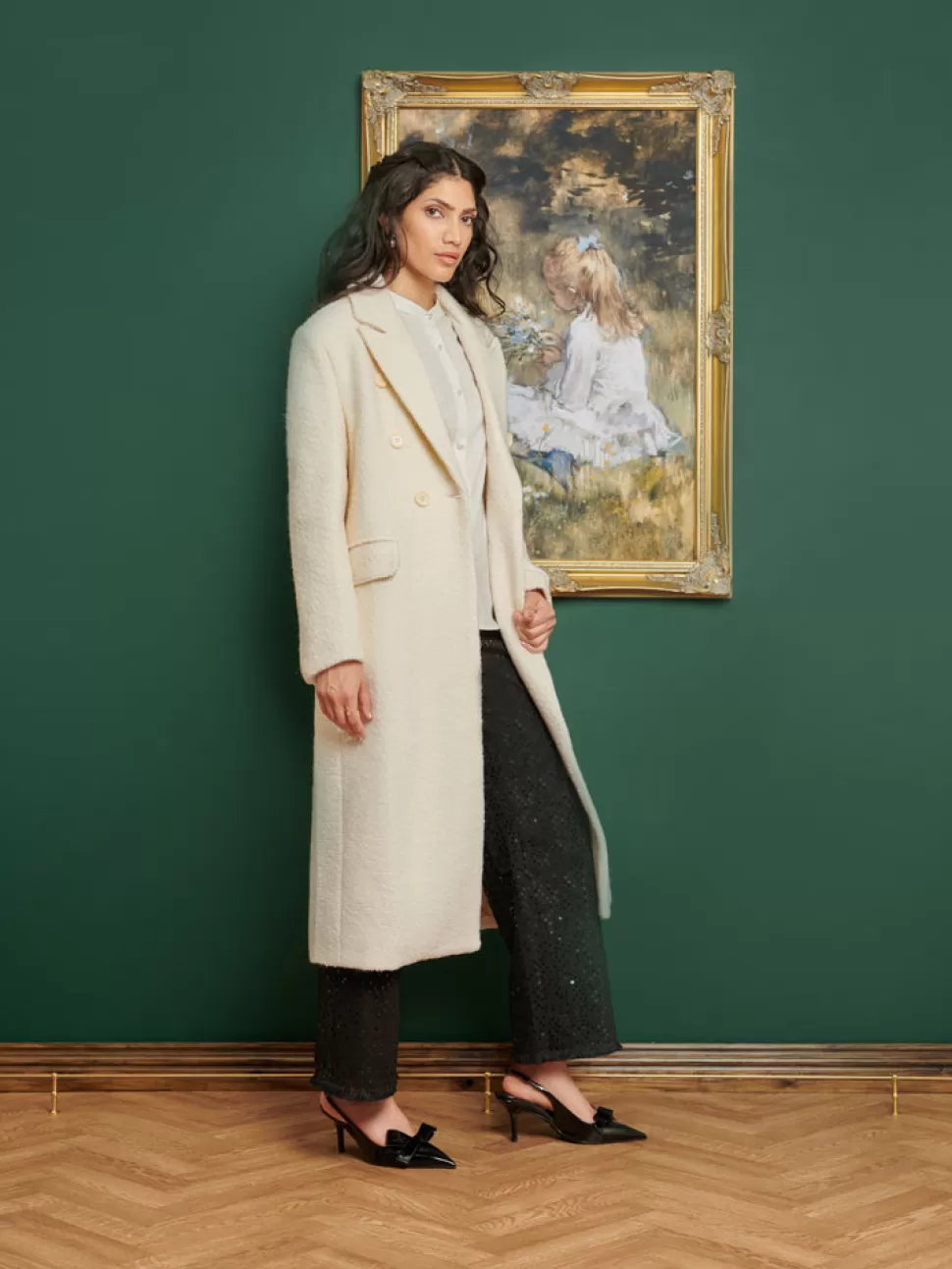 Dream | Jackets | Sister Jane DREAM Reina Embellished Coat Pearl Ivory