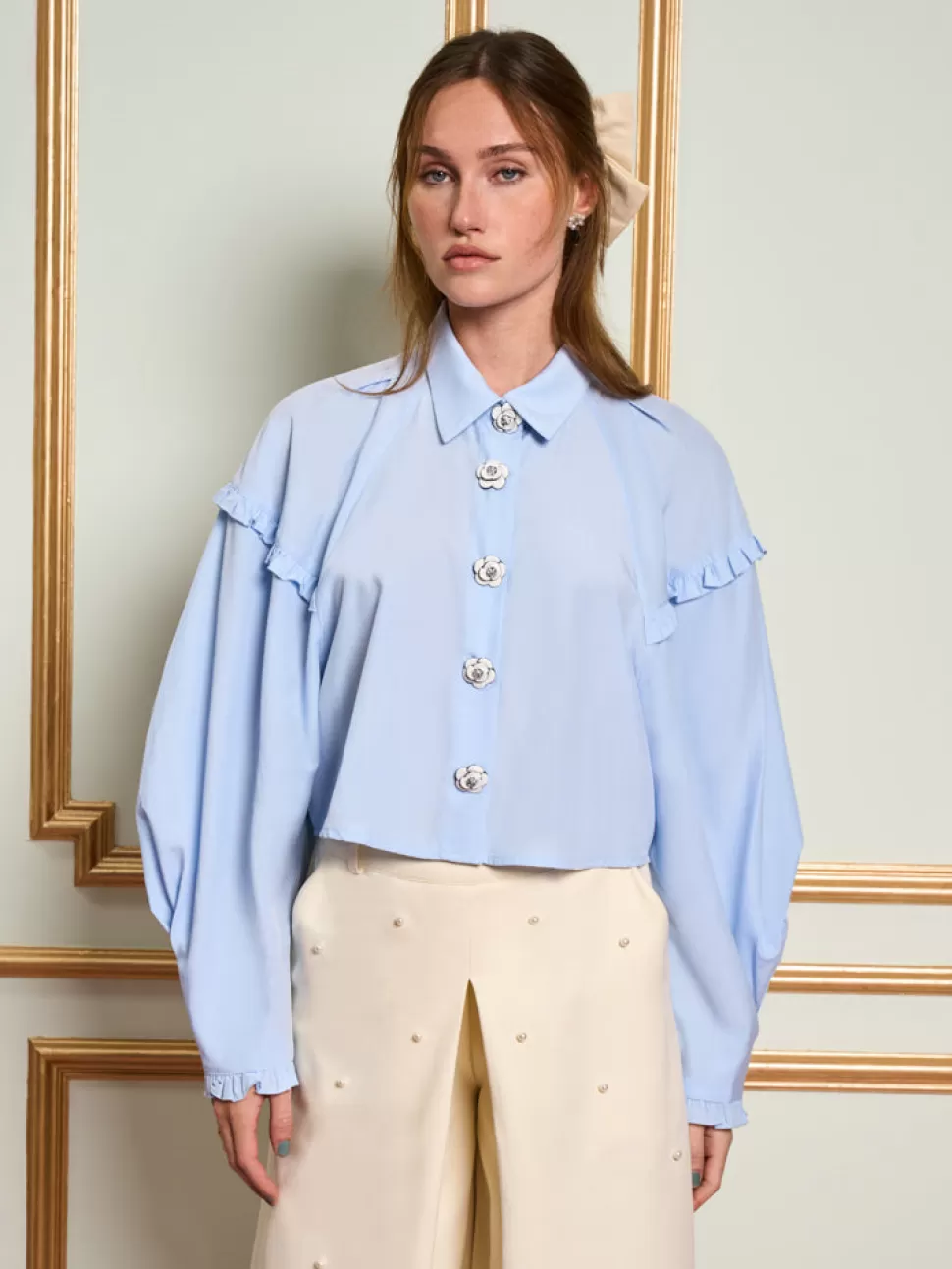 Tops | Dream | Sister Jane DREAM Renne Rose Blouse Baby Blue