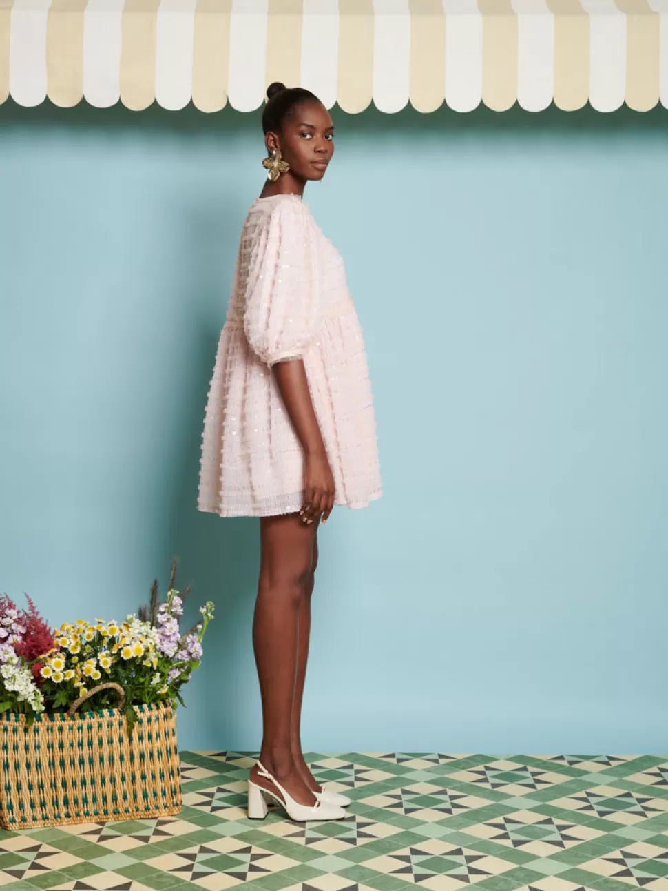 Dresses | Dream | Sister Jane DREAM Rhubarb Sequin Mini Dress Baby Pink