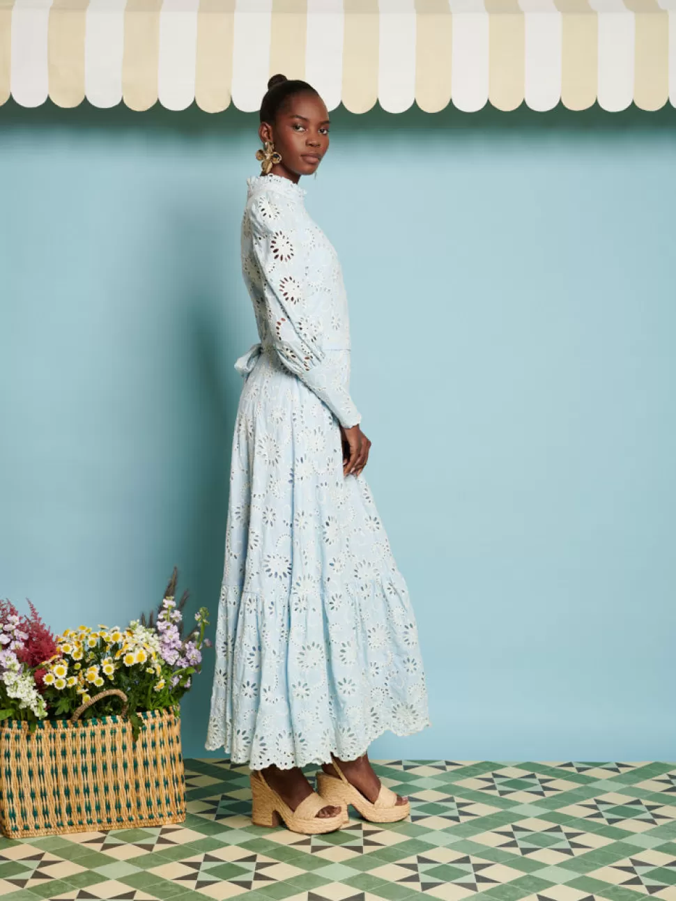 Dresses | Dream | Sister Jane DREAM Rosslyn Embroidered Maxi Dress Clear Blue