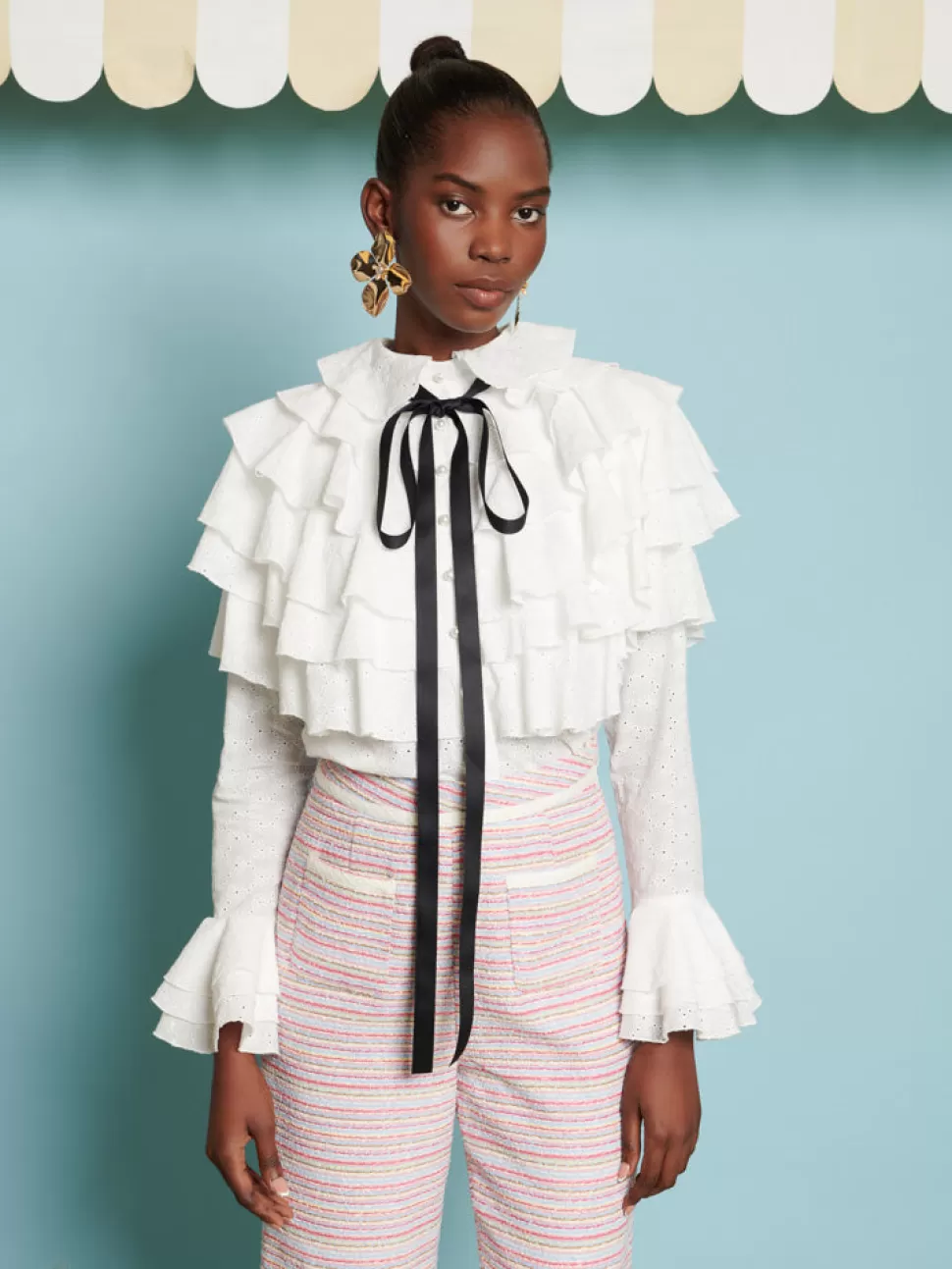 Tops | Dream | Sister Jane DREAM Saffron Ruffle Blouse Pearled Ivory