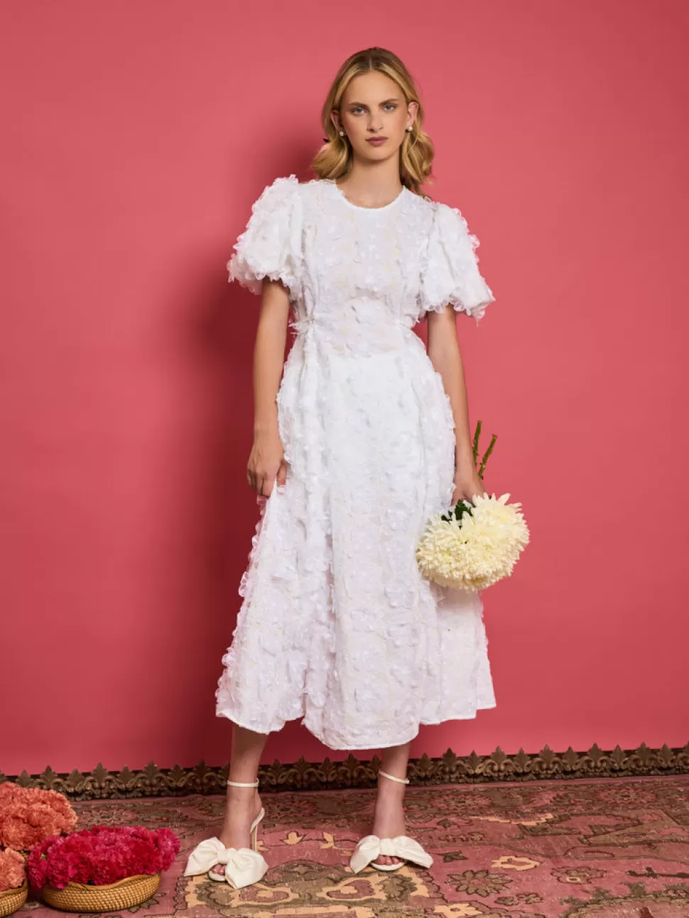 Dresses | Dream | Sister Jane DREAM Samara Floral Midi Dress Pearled White