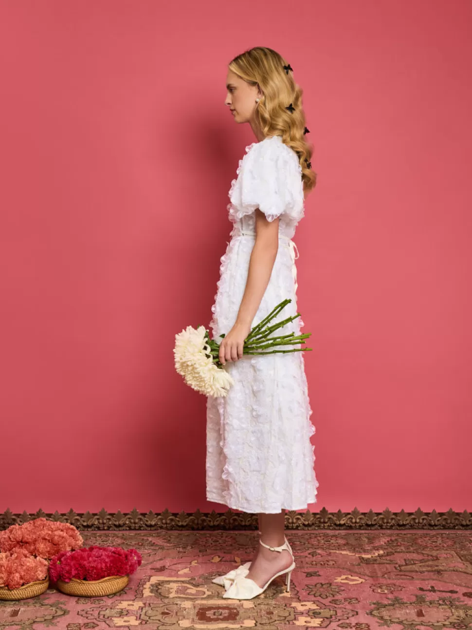 Dresses | Dream | Sister Jane DREAM Samara Floral Midi Dress Pearled White