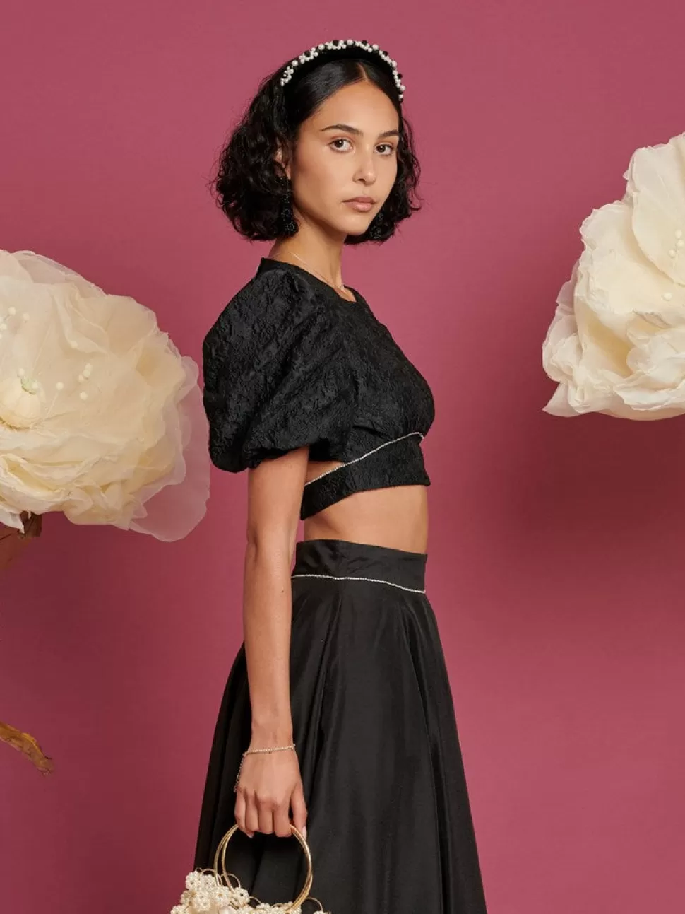 Dream | Tops | Sister Jane DREAM Saturn Gem Cropped Top Black