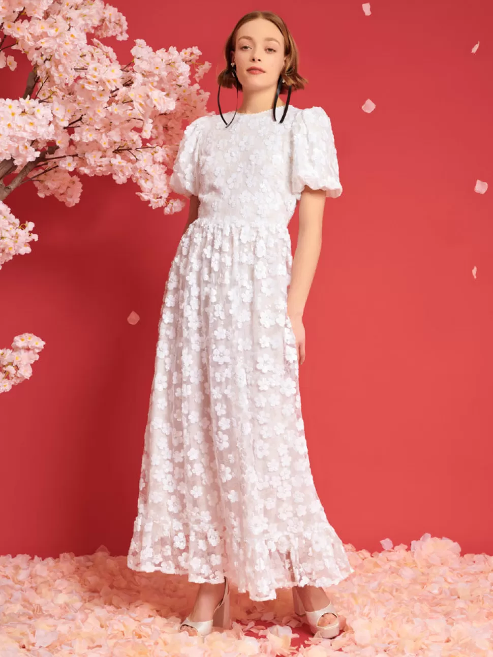 Dresses | Dream | Sister Jane DREAM Swan Sequin Maxi Dress Crystal White