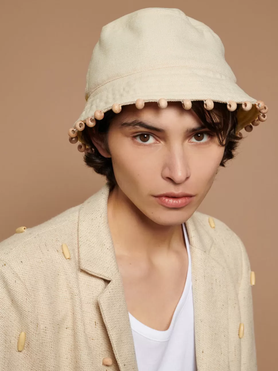Accessories | Sister Jane Dylan Bead Bucket Hat Ivory Cream