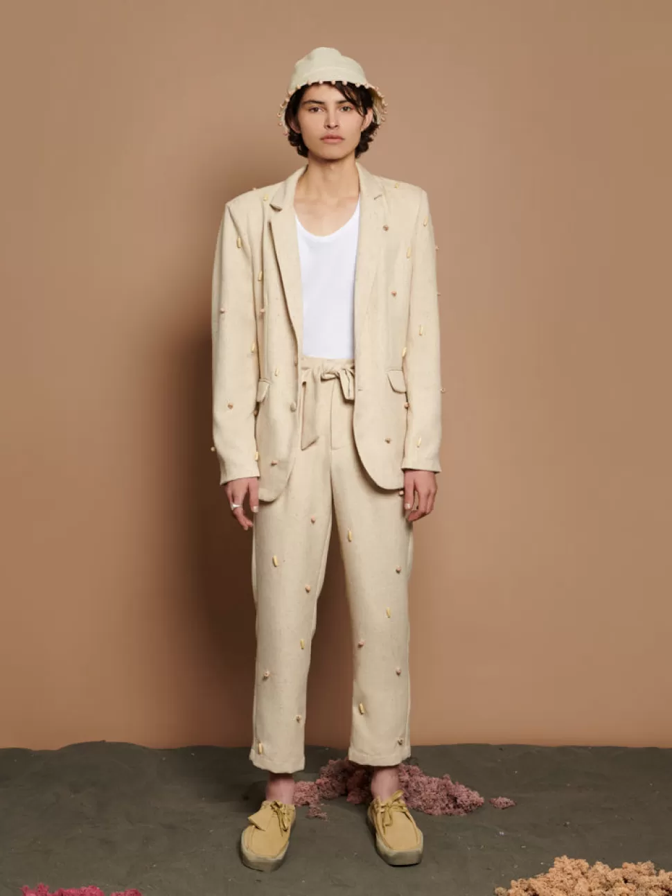 Jackets | Jackets | Sister Jane Dylan Bead Single Breasted Blazer Natural Ivory