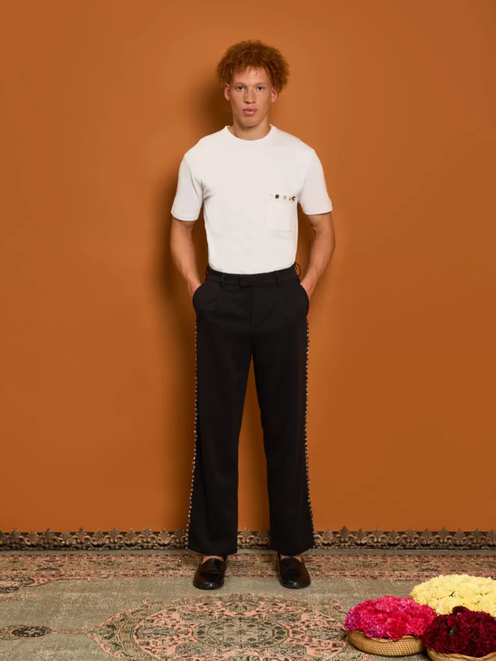 Bottoms | Trousers | Sister Jane Dylan Bead Trim Trousers Black