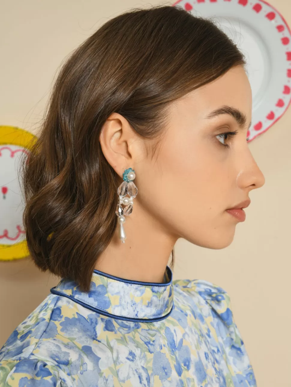 Accessories | Sister Jane Estella Bead Drop Earrings Pearled Ivory