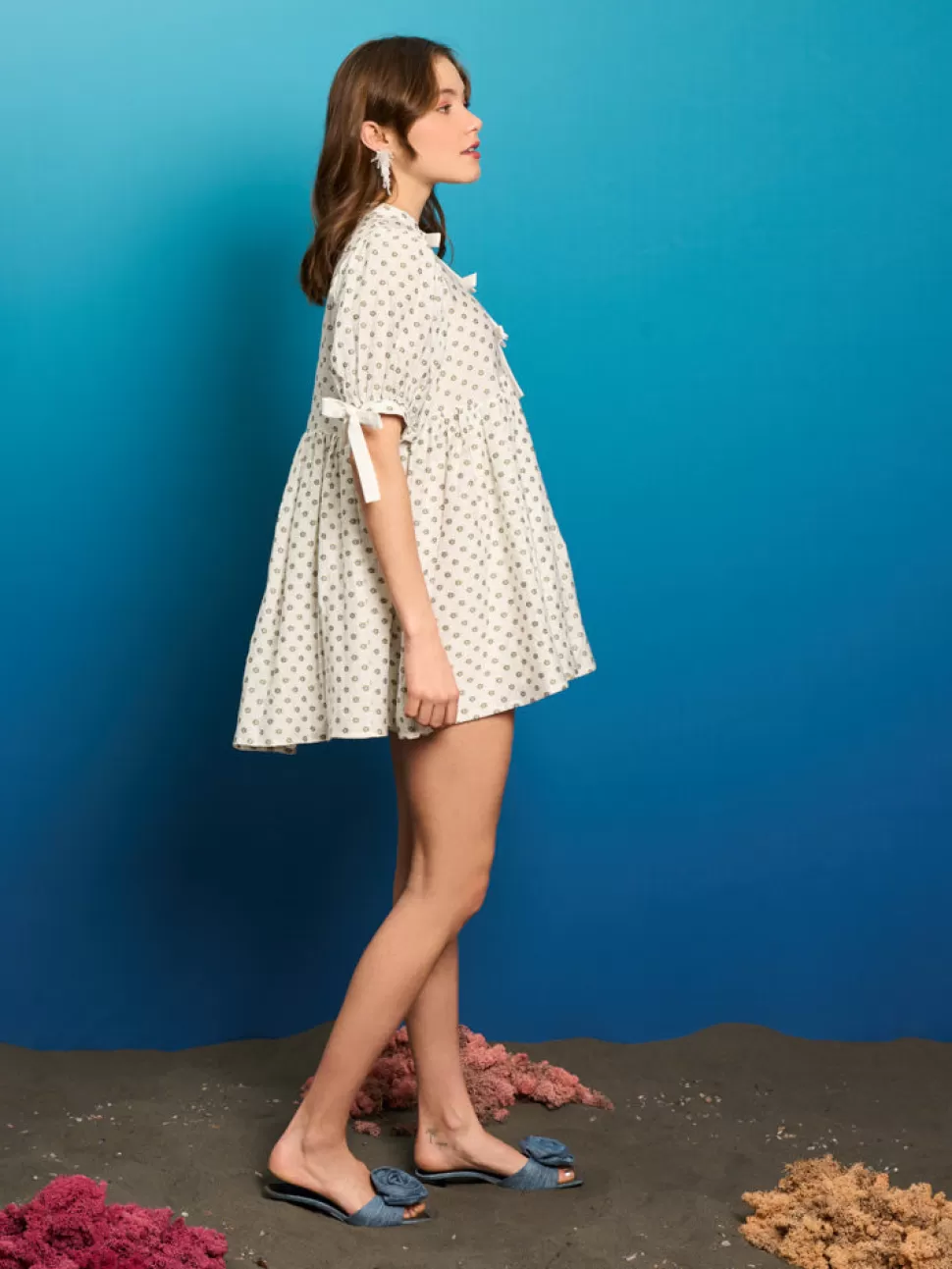 Dresses | Sister Jane Ezra Polka Bow Dress Ivory Pearl